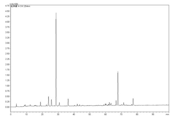 龙胆饮片HPLC特征图谱